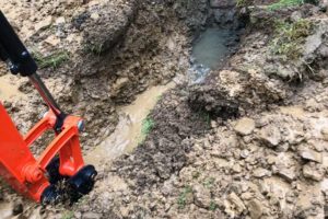 Water Line Excavation and Repair
